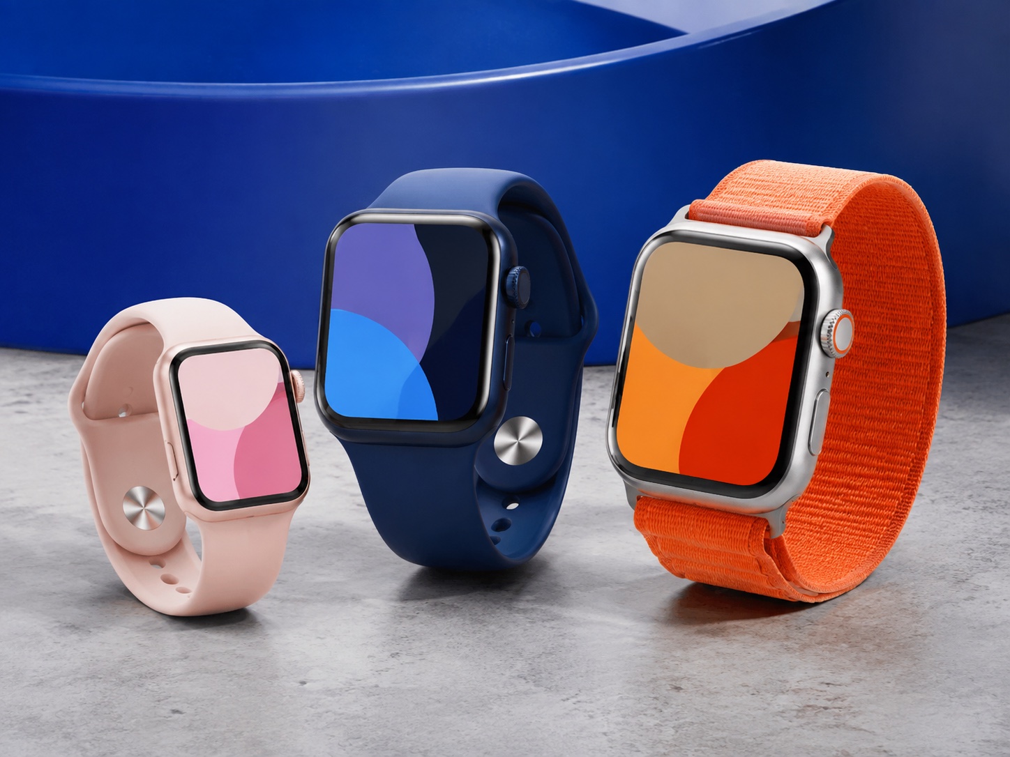 Apple Watch models shown in a Fixmara catalogue illustration